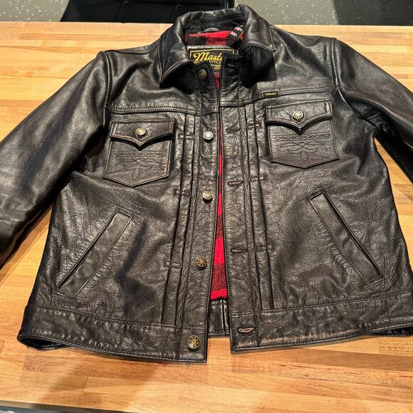 Master Supply Co Other - Master Supply Co. Convoy men’s leather trucker jacket - Size Medium